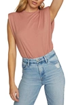 Good American Strong Shoulder Tank In Dusty Rose