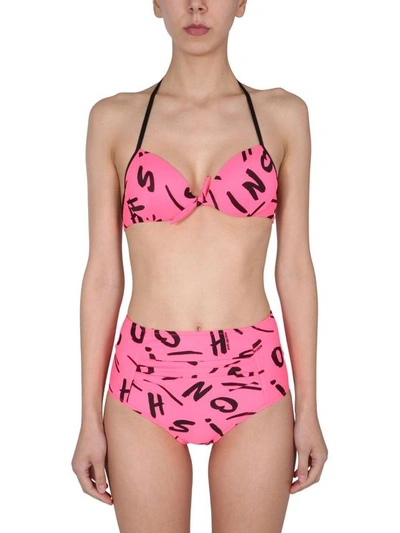 Moschino Women's Fuchsia Synthetic Fibers Bikini