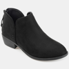 Journee Collection Women's Livvy Side Split Ankle Booties In Black 1