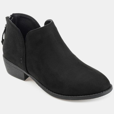 Journee Collection Women's Livvy Side Split Ankle Booties In Black 1