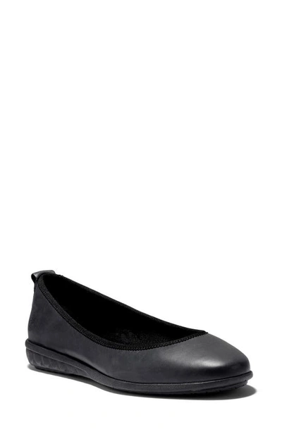 Timberland Women's Bradstreet Ultra Ballerina Flats Women's Shoes In Black Full Grain