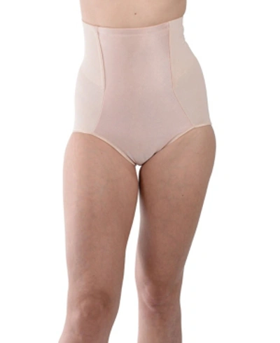 Carnival Women's Satin Front High Waist Shapewear In Nude