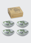 Rosanna Farm To Table Artichoke Dipping Dishes, Set Of 4 In Brown