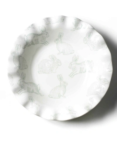 Coton Colors By Laura Johnson Speckled Rabbit Ruffle Best Bowl In Sage