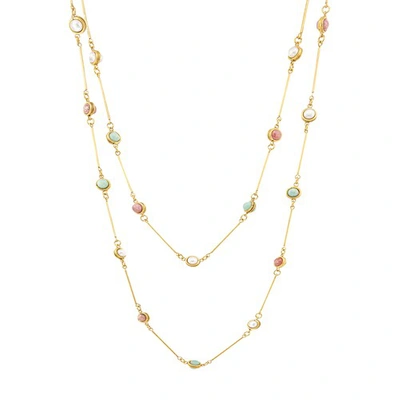 Sylvia Toledano Women's Candies 22k Goldplated & Mixed-stone Station Necklace In Multi