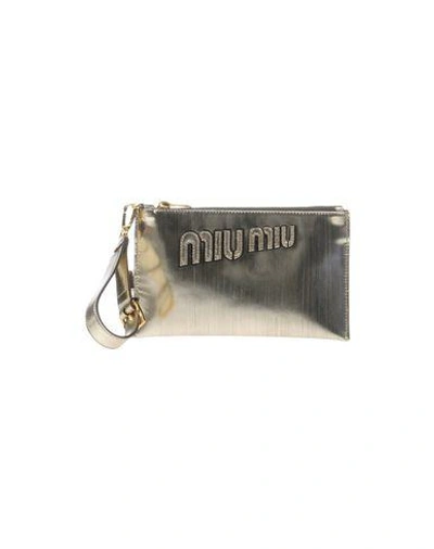 Miu Miu Handbag In Platinum