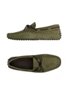 Tod's Loafers In Military Green