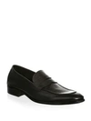 To Boot New York Men's Devries Leather Penny Loafers - Black - Size 13