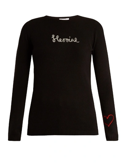 Bella Freud Heroine Cashmere Sweater In Black