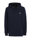 Ps By Paul Smith Ps Paul Smith Mens Reg Fit Hoodie Man Sweatshirt Midnight Blue Size L Organic Cotton In Black