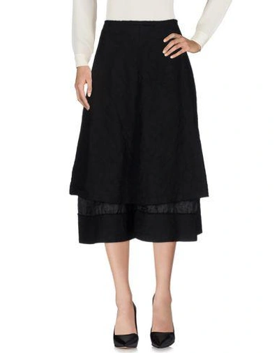 Comme Des Garçons 3/4 Length Skirt In Black