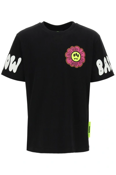 Barrow Sleeve Logo Print T-shirt In Black