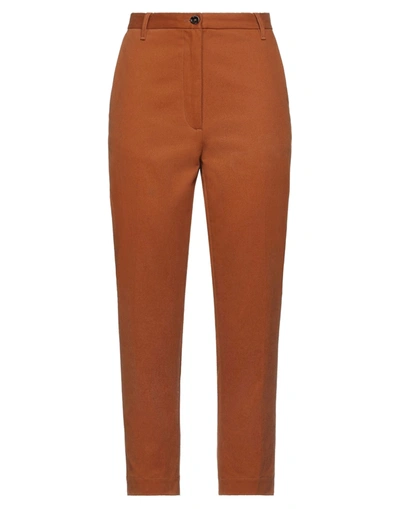Nine:inthe:morning Nine In The Morning Woman Pants Tan Size 26 Cotton, Elastane In Brown