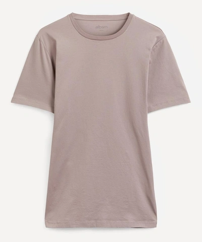 Albam Classic Cotton T-shirt In Faded Mauve