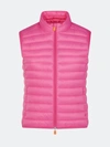 Save The Duck Anita Puffer Vest In Pink