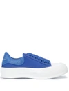 Alexander Mcqueen Deck Canvas Sneakers In Blue