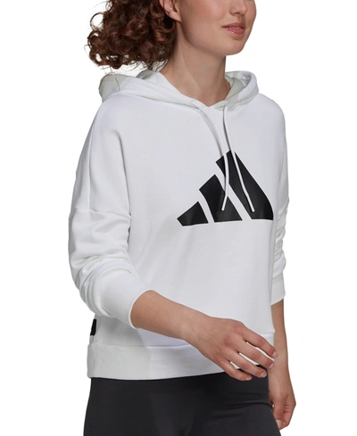 Adidas Originals Adidas Women's Future Icons Logo Hoodie In White