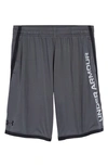 Under Armour Kids' Ua Stunt 3.0 Performance Athletic Shorts In Pitch