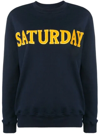 Alberta Ferretti Saturday Sweatshirt In Blue