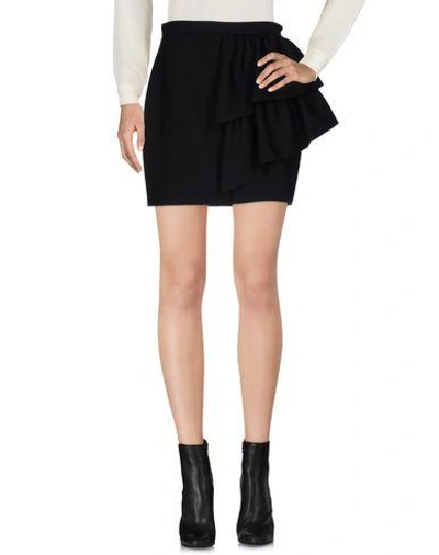 Saint Laurent Mini Skirt In Black
