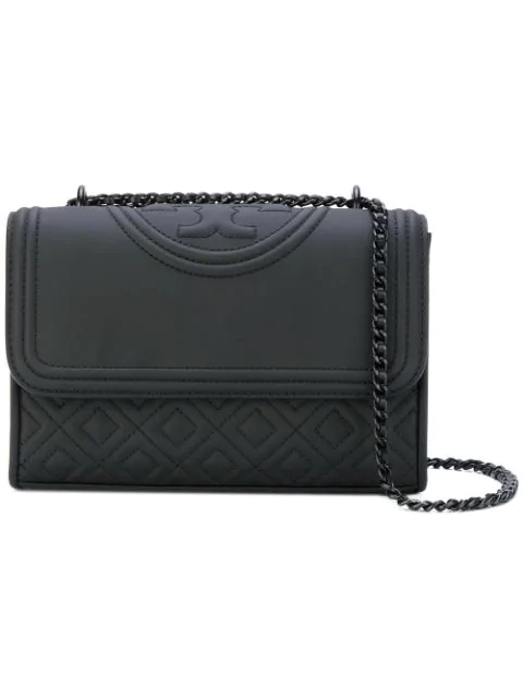 tory burch fleming convertible black matte