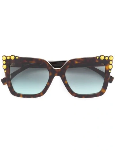 Fendi Can Eye Sunglasses In Brown