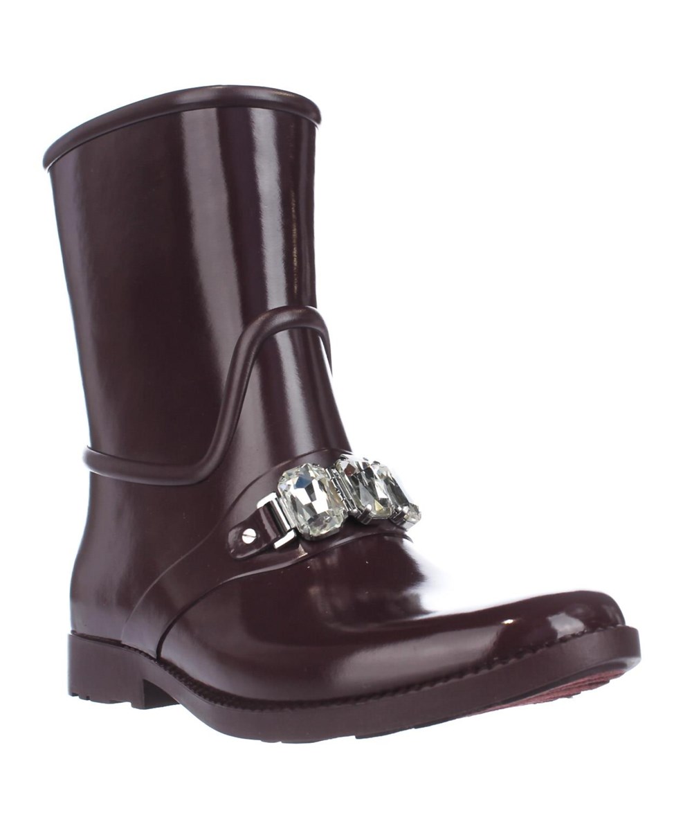 michael kors rain boots purple