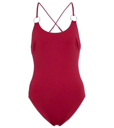 Max Mara Lampada Swimsuit In Red
