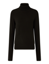 Joseph High Neck Luxe Cashmere Knit In Black