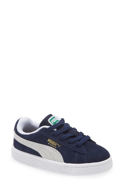Puma Little Kid's & Kid's Suede Classic Core Sneakers In Peacoat/white