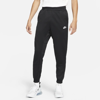 Nike Tribute Polyknit Sweatpants In Black In Black/white | ModeSens