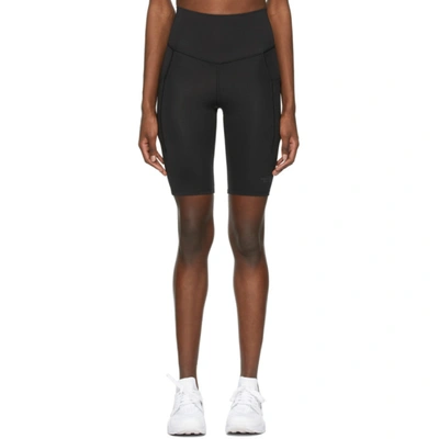 The North Face Motivation High Waist Pocket Short Tights In Black/white
