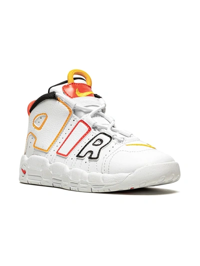 Nike Air More Uptempo Little Kids' Shoes In Weiss