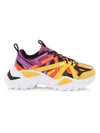 Fila Electrove 2 Sneakers Leather Sneakers In Black/purple/red