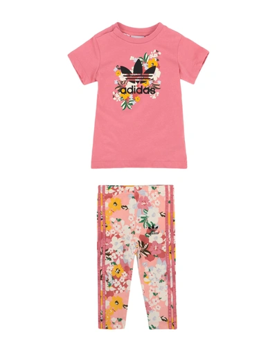 Adidas Originals Kids' Girls Adidas Her Studio T-shirt & Legging Set In Pink