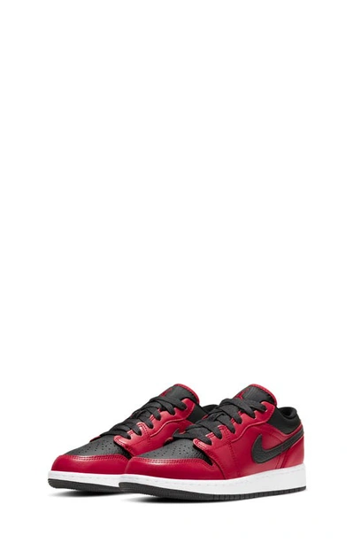Jordan Kids' 1 Low Sneaker In Gym Red/black/white