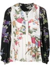 Isabel Marant Ivia Floral-printed Silk Blouse In Multicolor