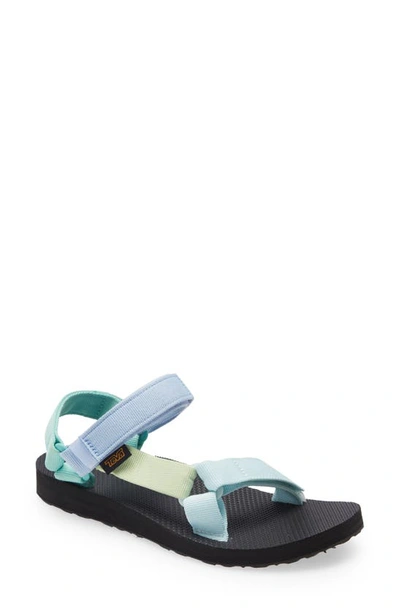 Teva Original Universal 90s Multi Classic Sandal In Light Green Multi