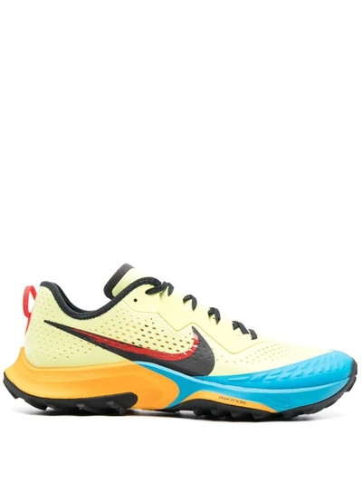 Nike Air Zoom Terra Kiger 7 Mesh Running Trainers In Yellow