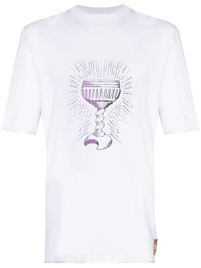 Boramy Viguier Grail-print Cotton-jersey T-shirt In White