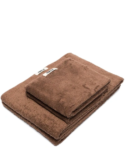 Tekla Brown Organic Cotton Towel Set