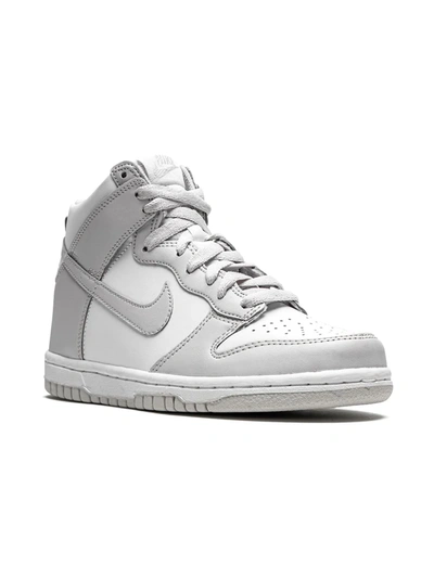 Nike Kids'  Dunk High-top Sneakers In White