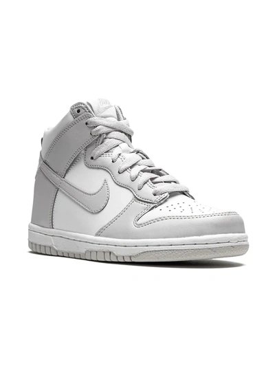 Nike Kids'  Dunk 高帮板鞋 In White