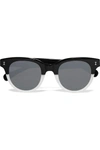Illesteva Sicilia Cat-eye Two-tone Acetate Sunglasses In Black