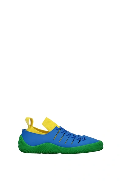 Bottega Veneta 10mm Climber Rubber Sneakers In Blue,yellow