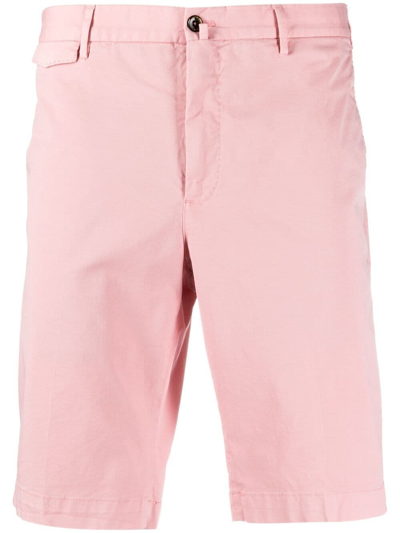 Pt01 Mid-rise Cotton Bermuda Shorts In Pink