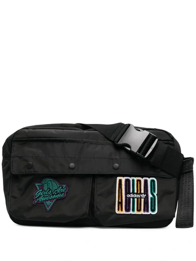 Adidas Originals Adidas Women's Black Polyester Belt Bag