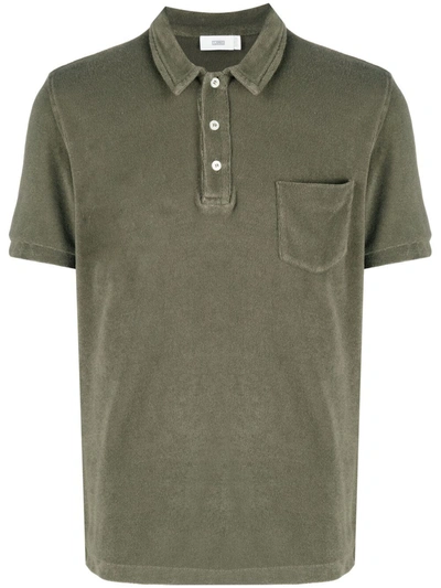 Closed Terrycloth-effect Polo-shirt In Green