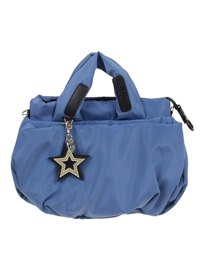 See By Chloé Textured Nylon Handbag In Light Blue