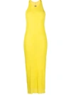 Rick Owens Fitted Tank Dress In Yellow